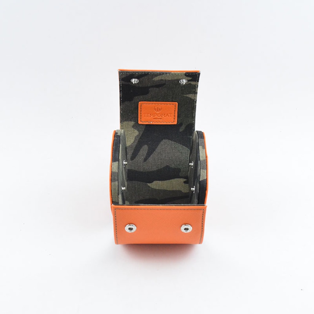 Tempomat Individual Orange Saffiano Leather Watchroll