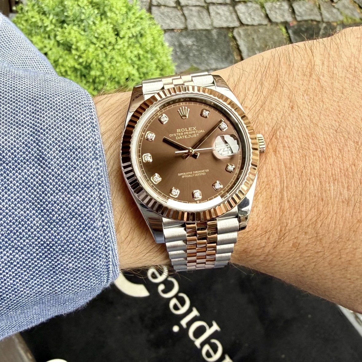 Rolex Datejust 41 Chocolate Diamond Dial