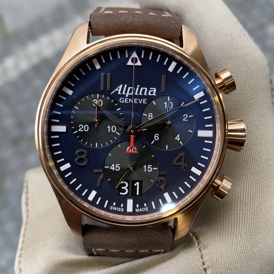 Alpina Startimer Pilot Chronograph Big Date - AL-372NB4S4