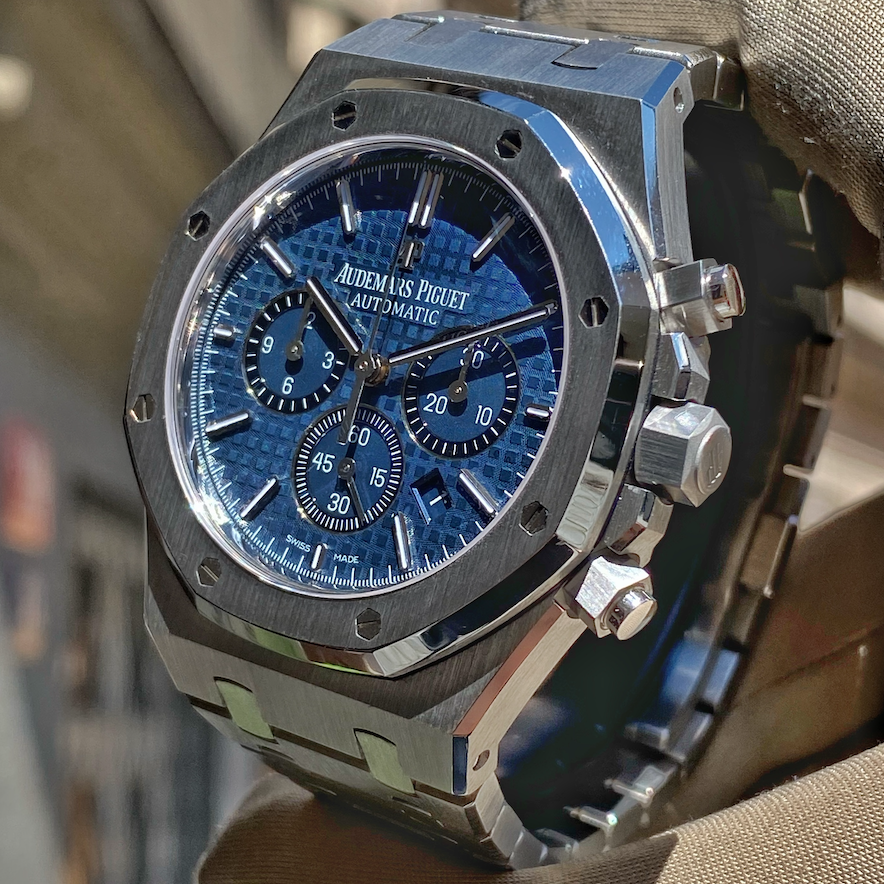 Audemars Piguet Royal Oak Chronograph Blue Boutique Dial