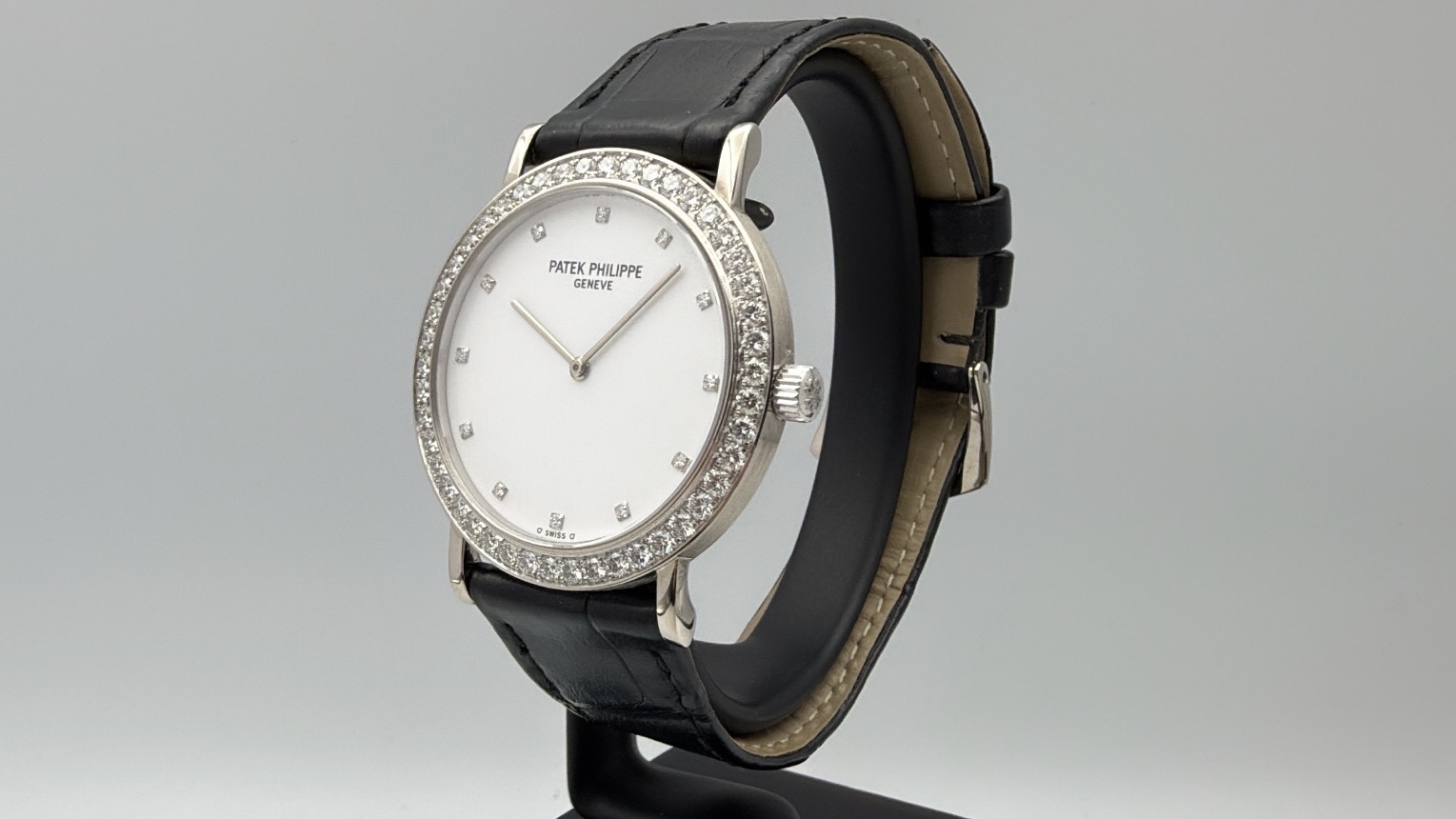 Patek Philippe Calatrava Diamonds 18k White Gold