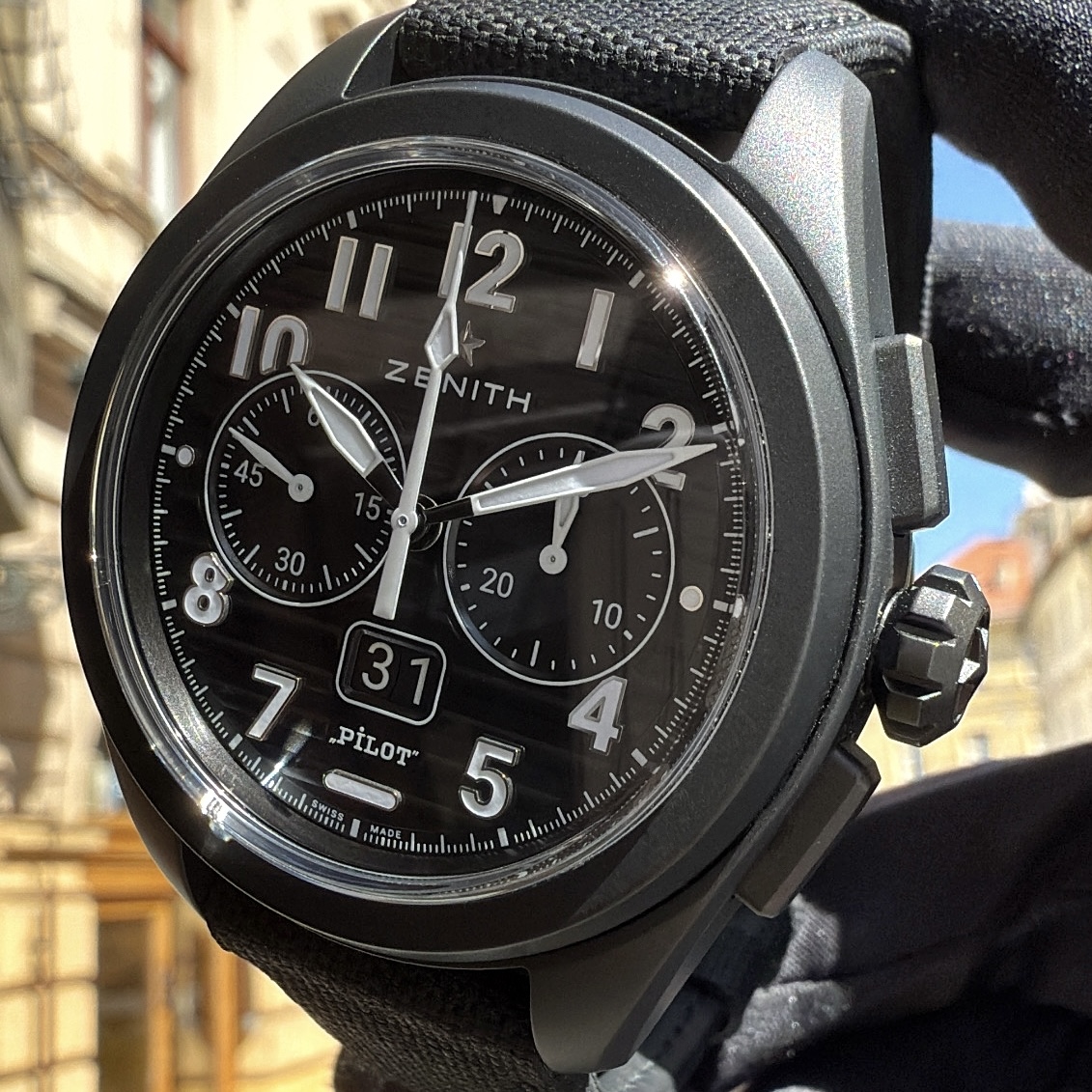Zenith Pilot Big Date Flyback