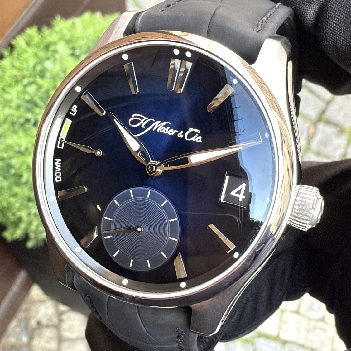 H.Moser & Cie. Pioneer Perpetual Calendar Midnight Blue Fumé Dial
