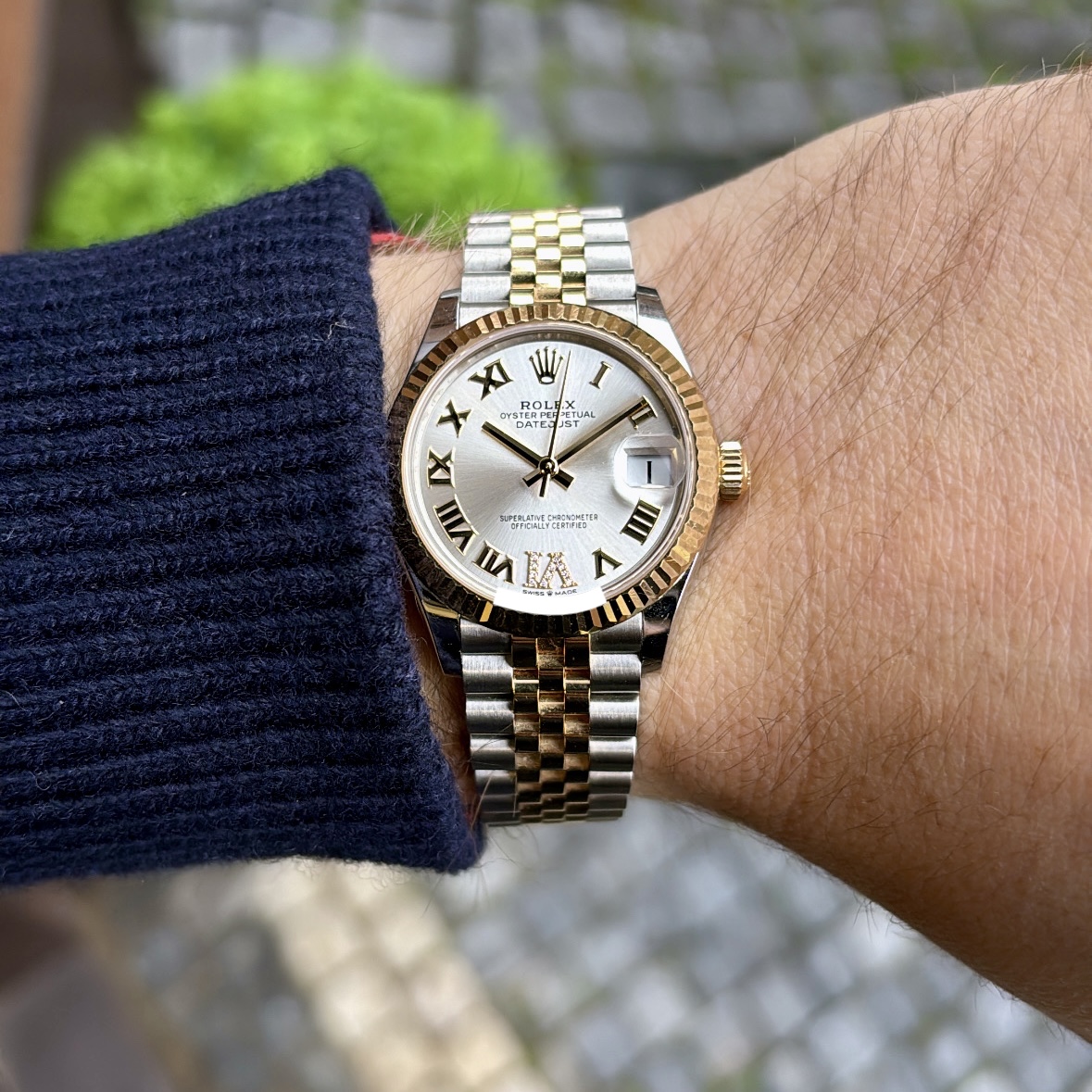 Rolex Datejust 31 Gold/Steel Diamonds