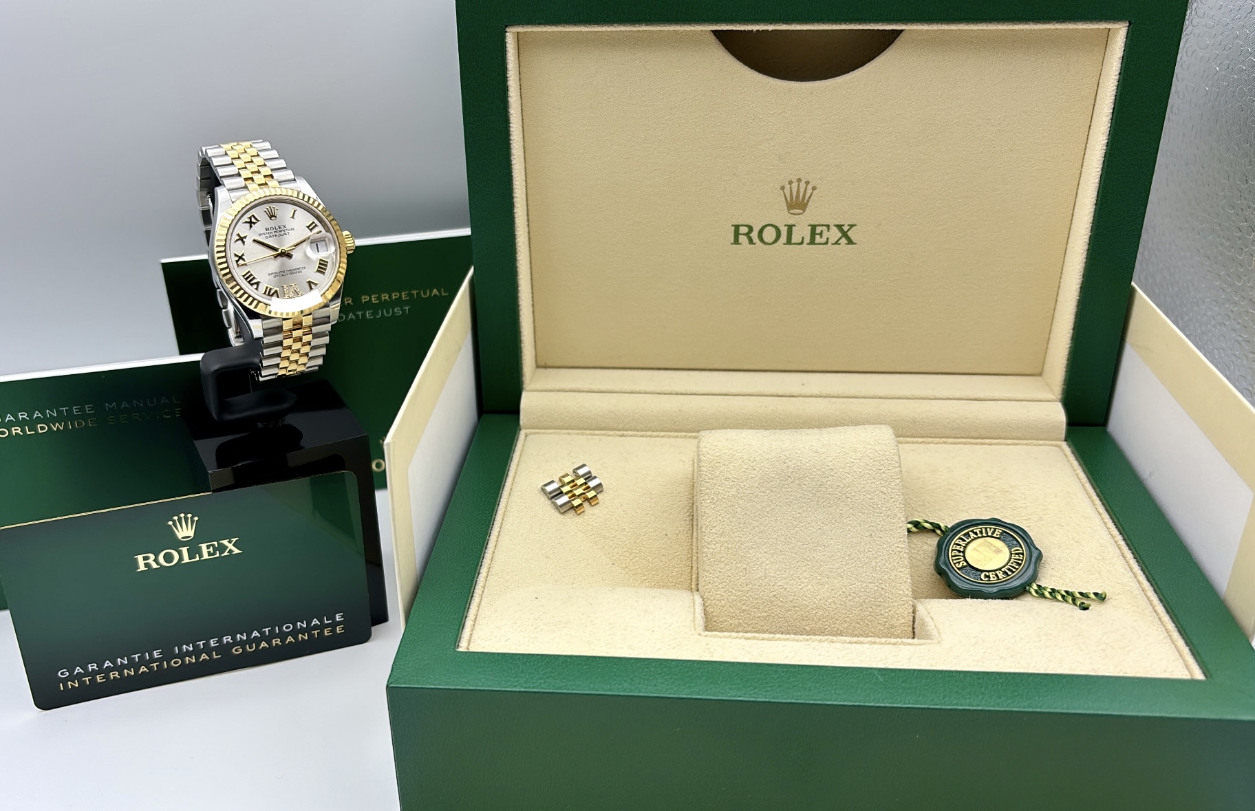 Rolex Datejust 31 Gold/Steel Diamonds