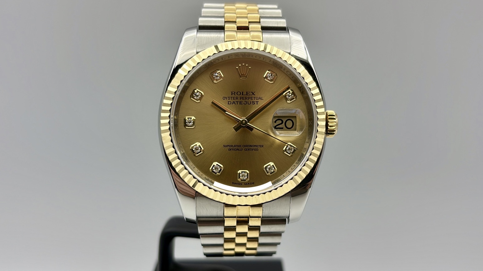 Rolex Datejust 36 Gold/Steel Diamonds Dial