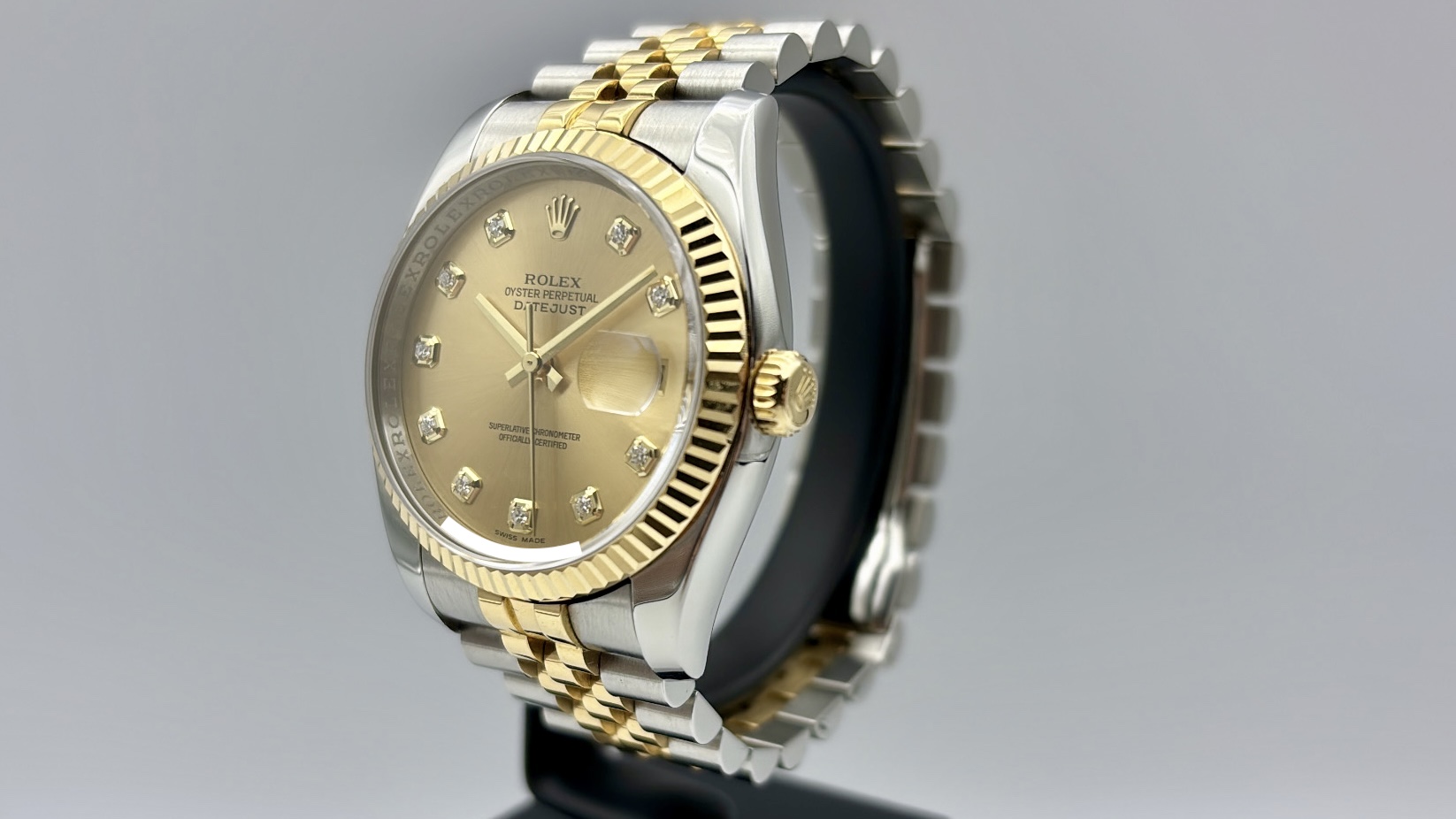 Rolex Datejust 36 Gold/Steel Diamonds Dial