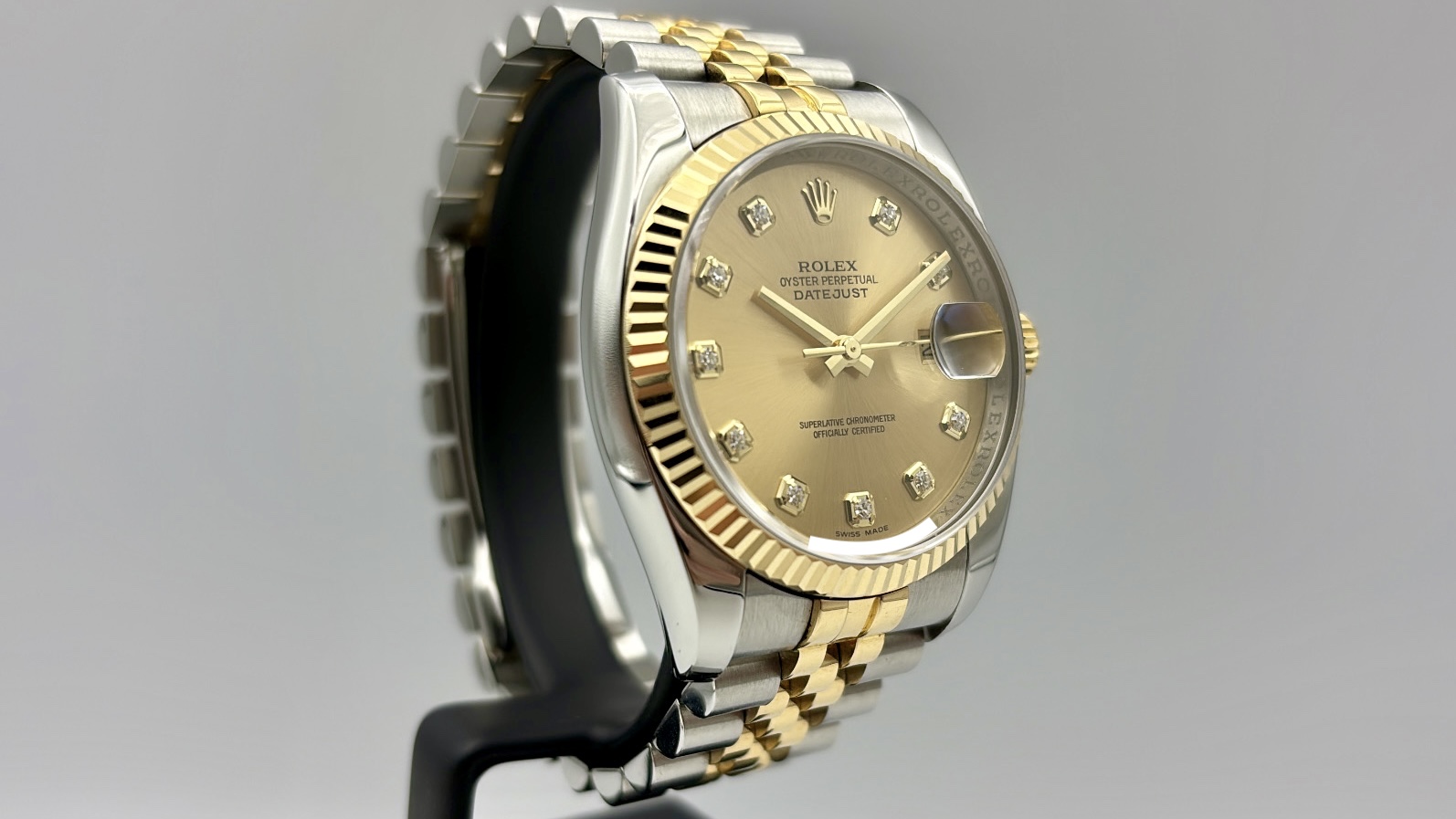 Rolex Datejust 36 Gold/Steel Diamonds Dial