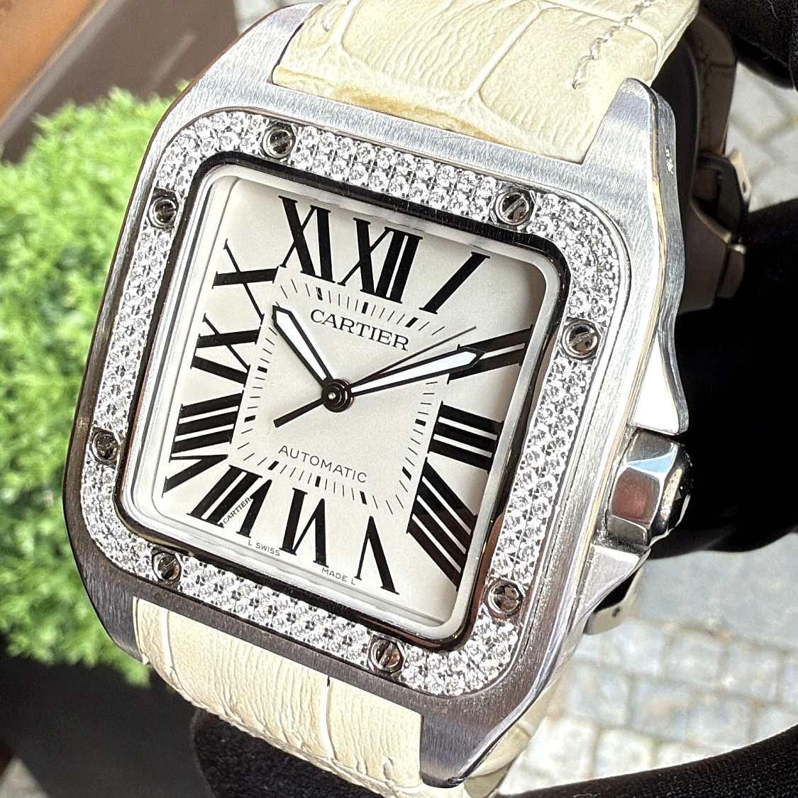 Cartier Santos 100 XL Diamonds